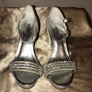 Silver Shimmer Heels